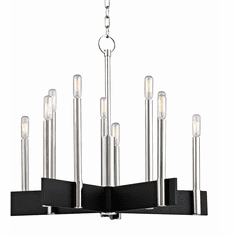 Hudson Valley 8825-PN Abrams Modern Polished Nickel Chandelier Light