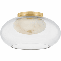 Hudson Valley 9013-AGB Moore Modern Aged Brass LED 12" Overhead Lighting