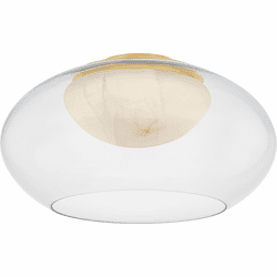 Hudson Valley 9019-AGB Moore Modern Aged Brass LED 17" Ceiling Light Fixture