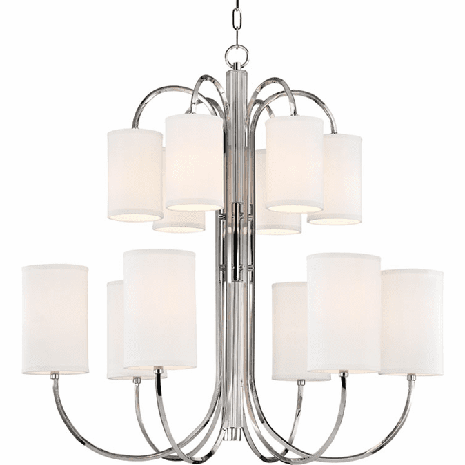 Hudson Valley 9112-PN Junius Polished Nickel Chandelier Lighting
