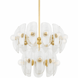 Hudson Valley 9131-AGB Hilo Modern Aged Brass Ceiling Chandelier
