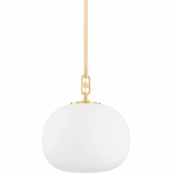 Hudson Valley 9717-AGB Ingels Contemporary Aged Brass Mini Ceiling Pendant Light