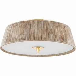 Hudson Valley CB9518-AGB George Modern Aged Brass Ceiling Lighting Fixture