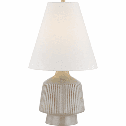 Hudson Valley CBL5128-AGB/CCN King Contemporary Aged Brass / Ceramic Coccon Table Top Lamp