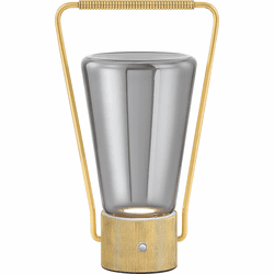 Hudson Valley L2831-AGB Booker Modern Aged Brass LED Rechargeable Table Lamp Lighting