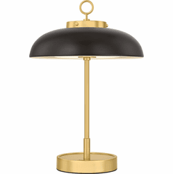 Hudson Valley L3131-AGB/DB Hector Modern Aged Brass / Distressed Bronze LED Rechargeable Table Lamp