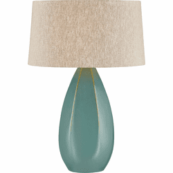 Hudson Valley L7730-AGB/CNW Colwyn Modern Aged Brass / Ceramic Celadon Wash Table Light