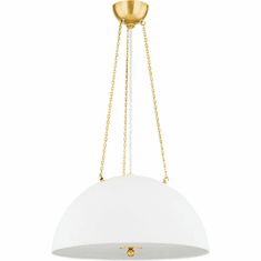 Hudson Valley MDS1100-AGB/WP Chiswick Contemporary Aged Brass 20" Lighting Pendant