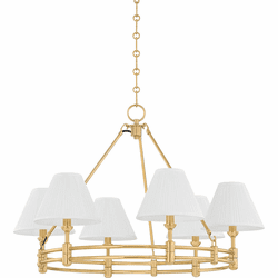 Hudson Valley MDS1800-AGB Howard Modern Aged Brass Chandelier Lamp