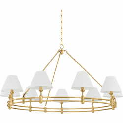 Hudson Valley MDS1801-AGB Howard Contemporary Aged Brass Chandelier Lighting