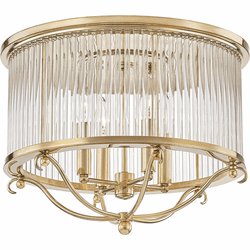 Hudson Valley MDS201-AGB Glass No.1 Aged Brass Ceiling Lighting