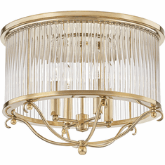 Hudson Valley MDS201-AGB Glass No.1 Aged Brass Ceiling Lighting