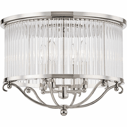 Hudson Valley MDS201-PN Glass No.1 Polished Nickel Ceiling Light