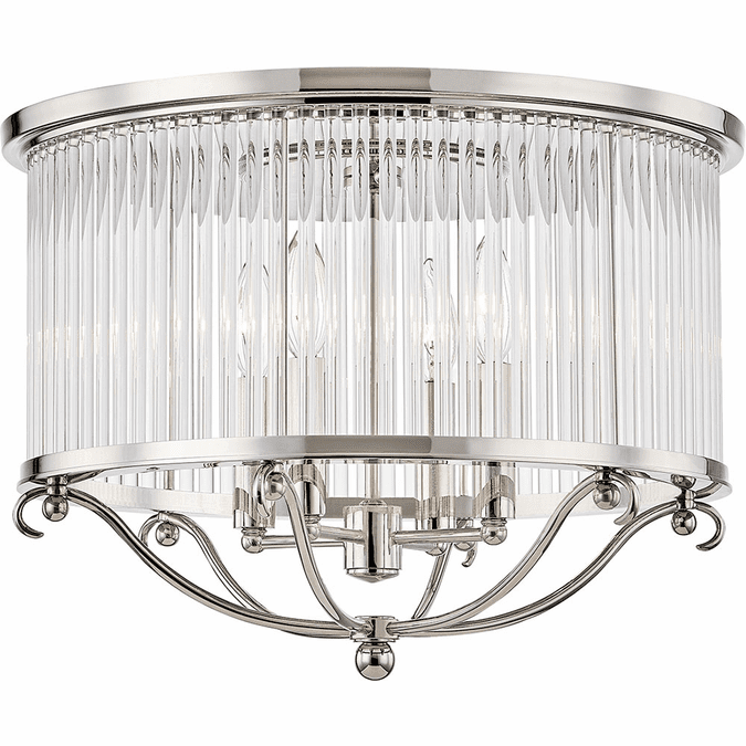 Hudson Valley MDS201-PN Glass No.1 Polished Nickel Ceiling Light