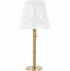 Hudson Valley MDSL513-AGB Dorset Modern Aged Brass Table Lighting