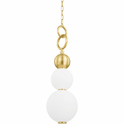 Hudson Valley PI1890701-AGB Perrin Modern Aged Brass LED Mini Pendant Lighting