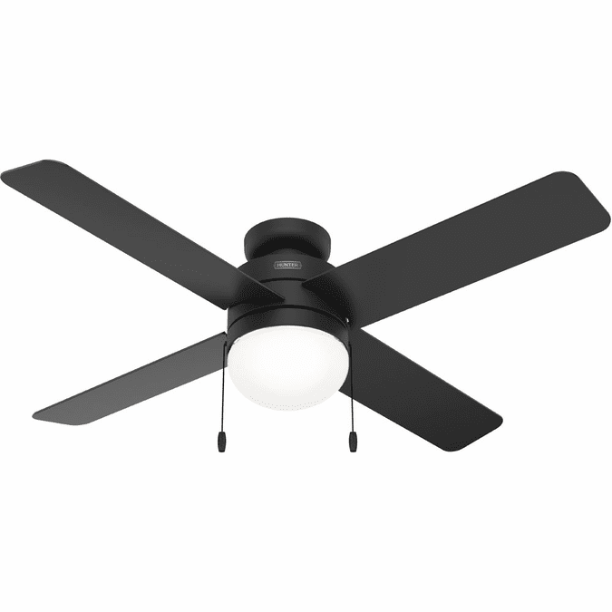 Hunter 50333 Timpani Matte Black LED 52" Home Ceiling Fan HUN50333