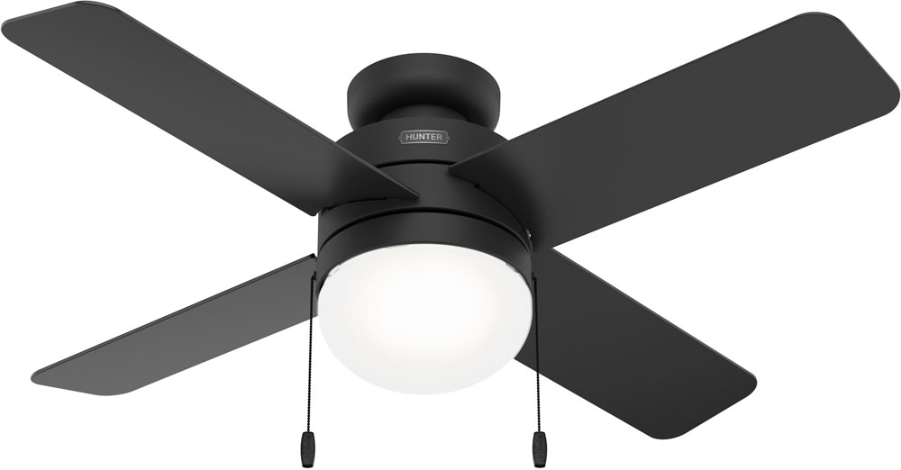 Hunter 50334 Timpani Matte Black LED 44" Home Ceiling Fan HUN50334