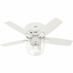 Hunter 50421 Bennett Matte White LED 44" Home Ceiling Fan
