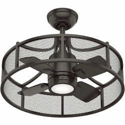 Hunter 50738 Seattle Contemporary Noble Bronze LED 21" Ceiling Fan