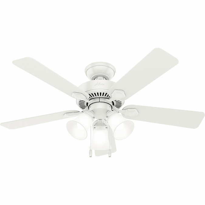 Hunter 50885 Swanson Fresh White LED 44" Home Ceiling Fan
