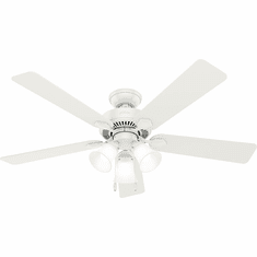 Hunter 50895 Swanson Fresh White LED 52" Ceiling Fan