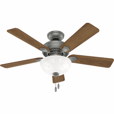 Hunter 50904 Swanson Matte Silver LED 44" Home Ceiling Fan
