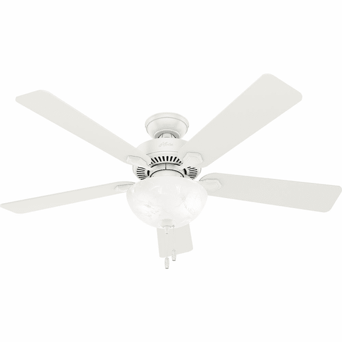 Hunter 50908 Swanson Fresh White LED 52" Ceiling Fan