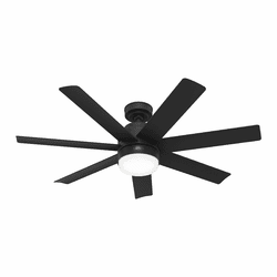 Hunter 51535 Brazos Modern Matte Black LED 52" Home Ceiling Fan