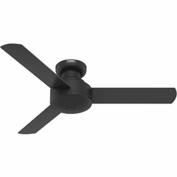 Hunter 52401 Presto Contemporary Matte Black 44" Ceiling Fan