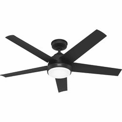 Hunter 52589 Skyflow Contemporary Matte Black LED 52" Home Ceiling Fan