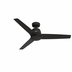 Hunter 52606 Malden Contemporary Matte Black 52" Ceiling Fan