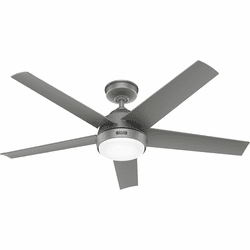 Hunter 52612 Skyflow Contemporary Matte Silver LED 52" Ceiling Fan