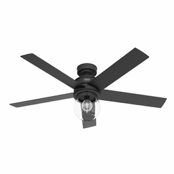 Hunter 52655 Xidane Contemporary Matte Black LED 52" Ceiling Fan