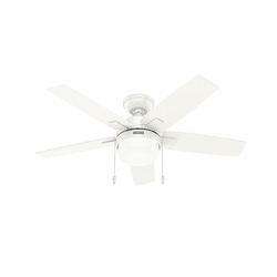 Hunter 52774 Anisten Modern Fresh White LED 44" Ceiling Fan