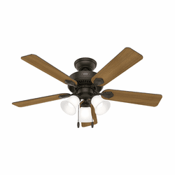 Hunter 52781 Swanson Modern New Bronze LED 44" Home Ceiling Fan