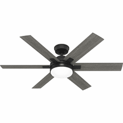 Hunter 52783 Georgetown Modern Matte Black 52" Home Ceiling Fan
