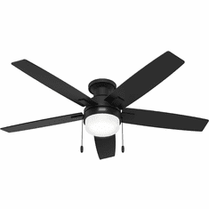 Hunter 52836 Anisten Contemporary Matte Black 52" Home Ceiling Fan