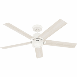 Hunter 52851 Erling Contemporary Fresh White 52" Ceiling Fan