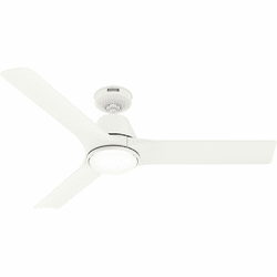 Hunter 52928 Aeronaut Contemporary Matte White 52" Ceiling Fan
