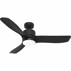 Hunter 52967 Bolsa Contemporary Matte Black 52" Ceiling Fan