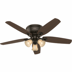 Hunter 53327 Builder Low Profile Harvest Mahogany / Brazilian Cherry 52" Ceiling Fan