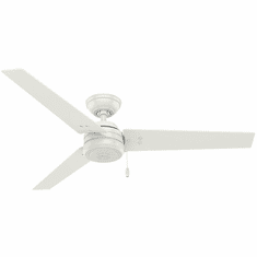 Hunter 59263 Cassius Modern Fresh White / Light Stripe Indoor / Outdoor 52" Ceiling Fan