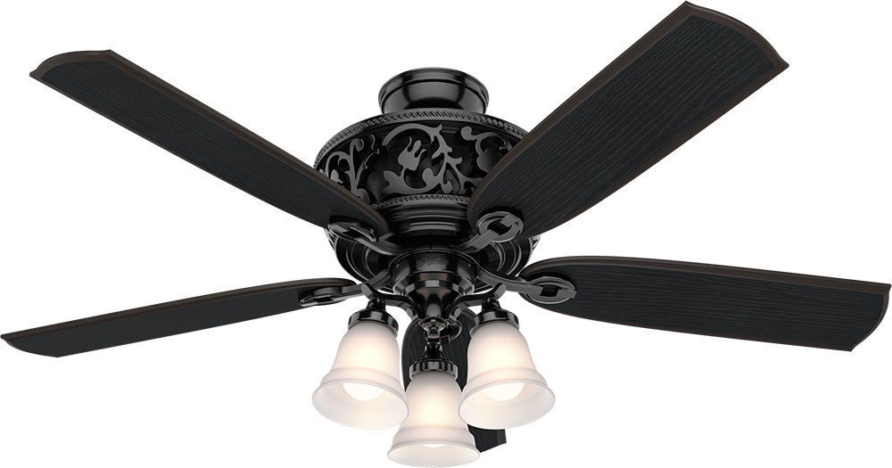 まんけん Hunter 59545 Promenade Modern Gloss Black LED 54