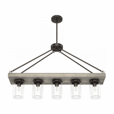 Hunter Lighting 19006 Devon Park Contemporary Onyx Bengal Kitchen Island Lighting