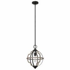 Hunter Lighting 19221 Stone Creek Contemporary French Oak Hanging Light Fixture