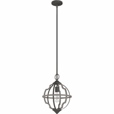 Hunter Lighting 19222 Stone Creek Contemporary Noble Bronze Pendant Light