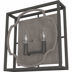 Hunter Lighting 19228 Stone Creek Contemporary Noble Bronze Wall Light Fixture