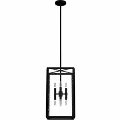 Hunter Lighting 19263 Felippe Contemporary Natural Iron Mini Hanging Lamp