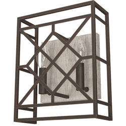 Hunter Lighting 19335 Langwood Contemporary Onyx Bengal Wall Light Sconce